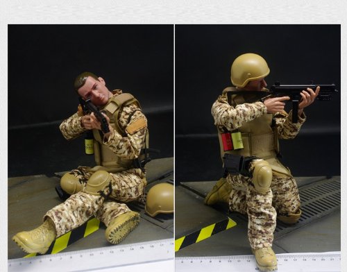 12'' Special Forces Action Figure - Digital Desert Camouflage