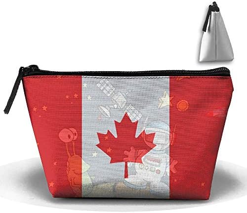 Canadian Flag Toiletry Bags Travel Makeup Cosmetic Bag Multi