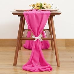 PARTISKY Wedding Arch Draping Fabric,2 Panels 18FT