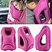 Air Cushion Pillow, Homecube Multifunctional Inflatable Travel Pillow Large Neck Pillow with Full Body and Head Support for Airplanes, Trains, Office Sleep Napping Pillow, Soft PVC Flocking (Rose Red)