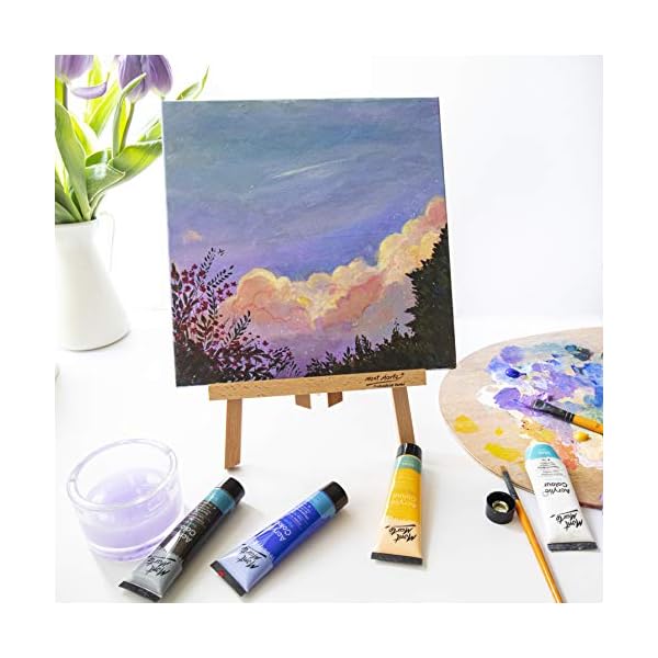 Mont Marte Acrylfarben Set Premium – 24 Stück, 36ml Tuben – Ideal für Acrylmalerei – Brillante Lichtechte Farben mit… – Bild 7