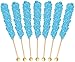 Buffalo Bills Cotton Candy (Light Blue) Rock Candy On A Stick (36-ct tub rock candy crystal sticks)