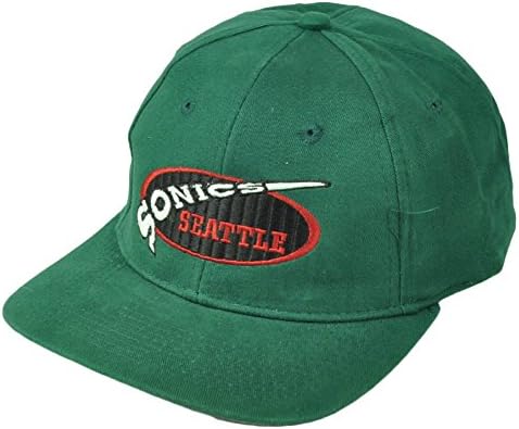 Seattle Sonics Vintage Dead Stock Old School Green Hat Cap Snapback Basketball