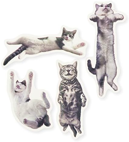 NEKOBU Little Cats Playing With Your Notes Lovely Cats Sticky Flags - Desing2