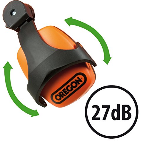 Oregon Waipoua Professioneller Kettensägen-Sicherheitshelm mit Gehörschutzmanschette und Netzvisier, Schlagfeste, Bequeme Schutzhelm-Sicherheitsausrüstung (562413), EinheitsgröÃe, Orange – Bild 7