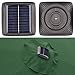 9' Outdoor Patio Aluminium Umbrella 32 Solar Powered LED Crank Tilt UV30+ 180g Cover Top Beach Deck (Green) by Yescom