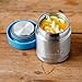 LunchBots Thermal 8 oz Triple Insulated Food Container - Hot 6 Hours or Cold 12 Hours - Leak Proof Thermos Soup Jar - All Stainless Interior - Aqua