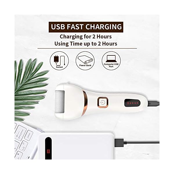 Electric-Foot-File-DIOZO-Rechargeable-Waterproof-Hard-Skin-Remover-with-3-Rollers-and-2-speeds-Remove-Cracked-Heels-and-Dead-Skin-Within-Minutes Electric Foot File, DIOZO Rechargeable Waterproof Hard Skin Remover with 3 Rollers and 2 speeds, Remove Cracked Heels…