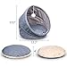 Frankshine Pet Bed for Cats or Small Dogs Multifunction Cat Bed Collapsible Waterproof Bottom Machine Washable All Season Use 17.7