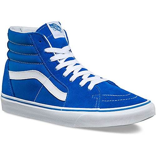 Vans VA38GEMWG Unisex SK8-Hi Suede Canvas Skate Shoes, Imperial Blue/True White, 9.5 B(M) US Women / 8 D(M) US Men