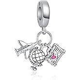 Alstade Birthday Fashion Love Heart Dangle Charm 925 Sterling Silver Charms fits Bracelets and Necklace Pendant Bead Charms Jewelry Present for Women Family Friends
