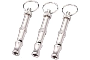 Leadigol 3 Pack Dog Whistle,Whistle Adjustable Sound Supersonic Frequencies Sit Down Whistle Make Dog Stop Barking Whistle Pet Supplies Pet Whistle Key Chain Behavior Training Tool