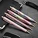 Ubabe Ballpoint Pens, 4 PCS Retractable Pen Black Ink Medium Point (1.0mm) Click Ball Pens Rose Gold Office Supplies for Men, Women, Students, Business