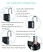 Combination Lock Hitcoo Resettable 4-Digit Anti Rust and Weatherproof Padlock for School, Gym & Sports Locker, Employee Locker, Toolbox, Fence, Suitcase, Hasp Storage - 2 Pack