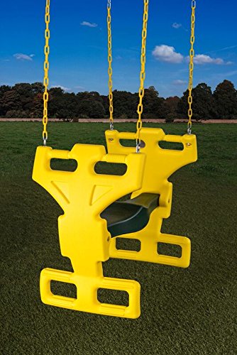 Multi Child Glider Swing, Yellow & Green, One Size - Thumbnail 2