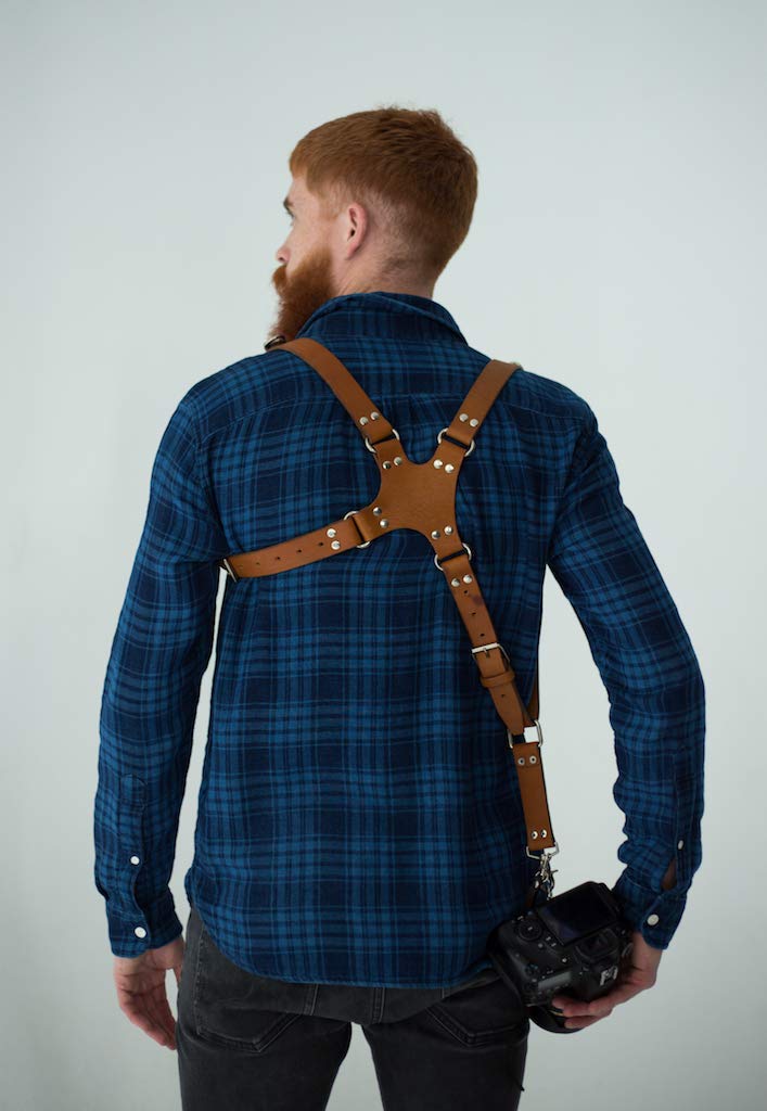 leather camera shoulder strap