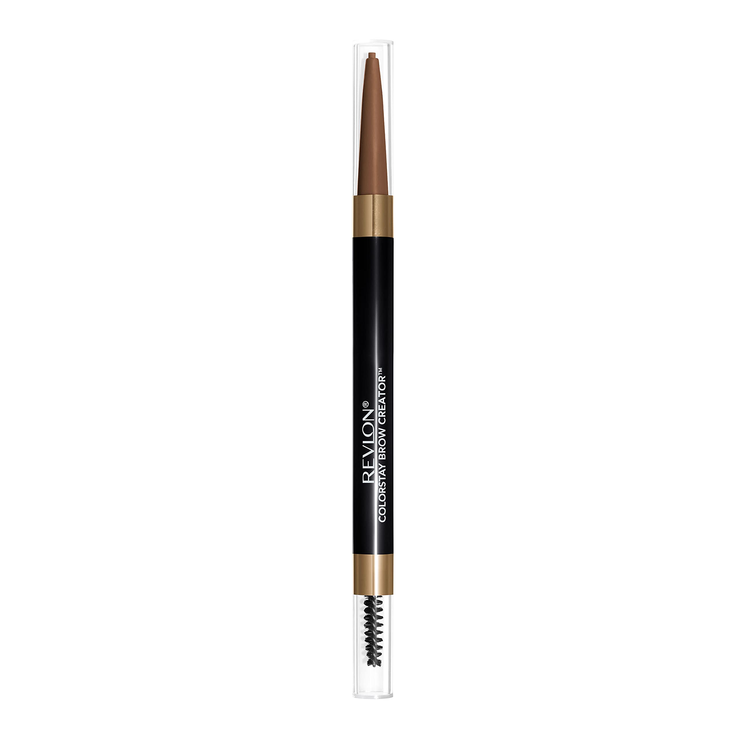 Revlon Colorstay Eyebrow Pencil Creator with Powder & Spoolie Brush to Fill, Define, Sculpt, Shape & Diffuse Perfect Brows, Soft Brown (605)