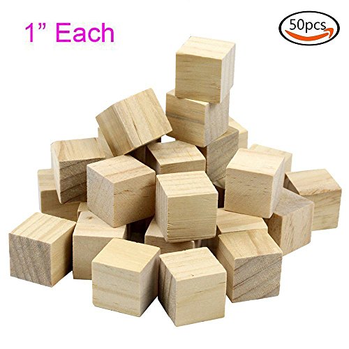 Goodlucky 50 pcs 1" natural unfinished craft wood …