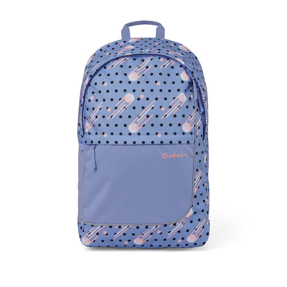 Satch Fly - Rucksack für die Freizeit, Rückenpolster, großes Hauptfach - Catch Up - Hellblau