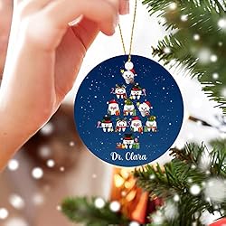 Personalized Teeth Christmas Ornament Gift for
