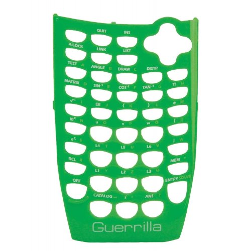 Guerrilla Green Faceplate For Texas Instruments TI 84 Plus C Silver Edition Color Graphing Calculator