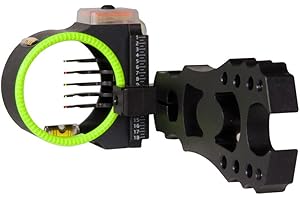 Montana Black Gold Rush 5 Pin Sight, Black, 0.19, Left Hand