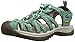 KEEN Women's Whisper Closed Toe Sport Sandals, Malachite/Silver Birch, 8.5