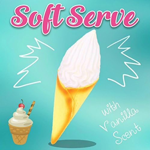 White Scented Soft Serve Ice Cream Squishy by Chawa