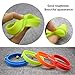 New Egg Ring, Silicone Egg Rings Non Stick, Egg Cooking Rings, Perfect Fried Egg Mold or Pancake Rings(4pcs) (Multicolor)