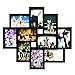 BestBuy Frames Wall Hanging Large 10-Piece Multiple Opening Collage Picture Black Frames for 4-Inch-by-6-Inch Photos