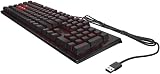 HP OMEN Encoder Red Gaming Keyboard - Black Wired Mechanical USB view 1