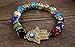 Hamsa Hand Bracelet Agate Crystals Colorful Evil Eye Beads Judaism Israel Luck Charm