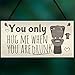 RED OCEAN Funny Toilet Bathroom Sign For Door Hanging Plaque For House Friendship Vintage Wall Gift