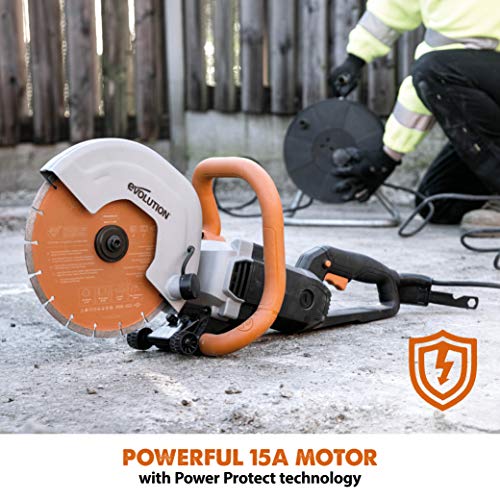 Evolution R255DCT 10 In Concrete Saw (Aka Circular Saw, Angle Grinder