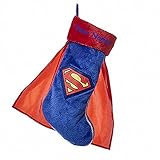 Personalized Superman Christmas Stocking With Cape and Name - 19 Inches