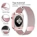 WEFU Compatible with Apple Watch Band 38mm 42mm with Case, Stainless Steel Mesh Milanese Loop with Adjustable Magnetic Closure Replacement for iWatch Band Compatible with Apple Watch Series 3 2 1