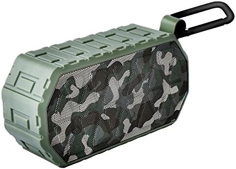 Deepop Waterproof Bluetooth Wireless Portable Stereo Speaker, Built-in Microphone for Calls Perfect Speaker for Sports, Beach, Home (Army Green)