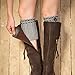 2 Pack of Womens Short Crochet Leg Warmer Knit Boot Socks Topper Cuff