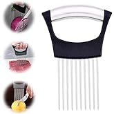 Onion Holder for Slicing, Lemon Slicer Onion Cutter for Slicing, Vegetable Cutter for Potato and Tomato, Avocados, Eggs, Food