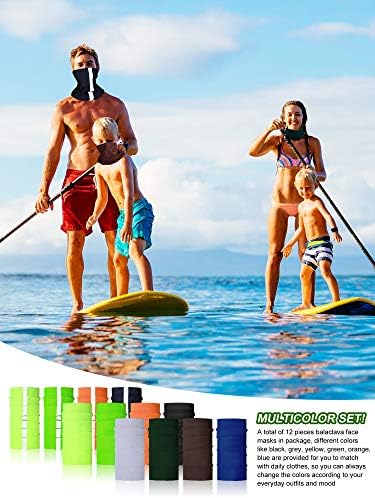 Colorful reflective neck scarf with a vibrant design, suitable for outdoor activities.