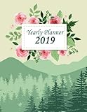 Yearly Planner 2019: Yearly Calendar Book. Monthly, Yearly Calendar Planner, Daily Weekly Monthly Pl by Hang Dailynote