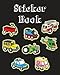 Sticker Book: Cute Vehicle Transportation Blank Sticker Book for Kids Collection Notebook Page Size by Michelia Creations