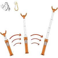 Hdroor Cattle Prod, Waterproof Electric Livestock Prod for Cattle with LED Light，Stretchable and Rechargeable Cattle Prod Liv