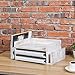 MyGift 3-Tier Shabby Whitewashed Wood Office Desktop Document Tray & Mail Sorter