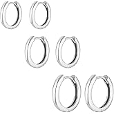 Ringcal Gold Hoop Earrings Set 14k Gold Plated Huggie Hoop Earrings Hypoallergenic Jewelry Daily Earrings for Women