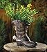 Koehler Home Outdoor Garden Holiday Seasonal Decor Spurred Cowboy Boot Flower Planter