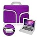 11 - 11.6 inch Soft Laptop Tablet Sleeve , ivencase Case Cover with Handle and Zipper , Built-in 2 Pockets for Notebook Computer / MacBook / MacBook Air / Chromebook - purple