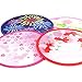 Arbor Home Japanese Style Foldable Beautiful Pattern Handheld Folding Fans Bamboo Hollow Carved Great Wedding Decoration, Birthdays, Home Gifts Random Color&pattern Pack of 1 Unit (Round)