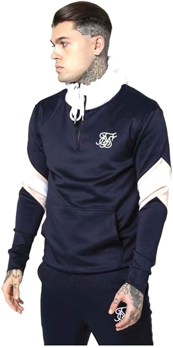 sik silk white hoodie