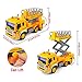 Gizmovine Friction Powered Lift Bucket Truck Toy, Super Duty Lift Construction Vehicle Toy for Kids, 1:16 Scale